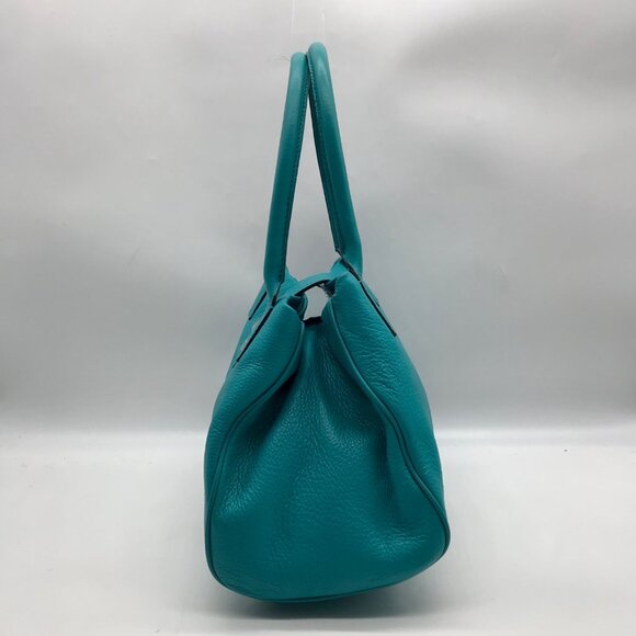 Kate Spade Teal Pebbled Leather Bexley Stevie Satchel Bag - Picture 4 of 10